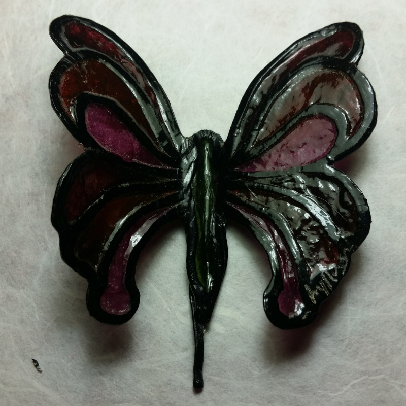 Broche en Patrail Artisanat d'Art Franais.