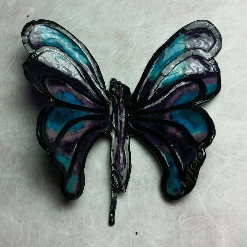 Broche en Patrail Artisanat d'Art Franais.