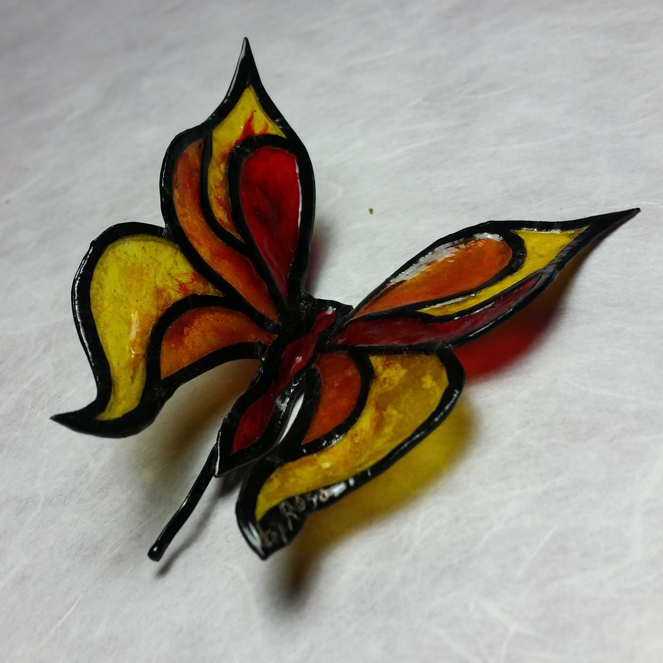 Broche en Patrail Artisanat d'Art Franais.