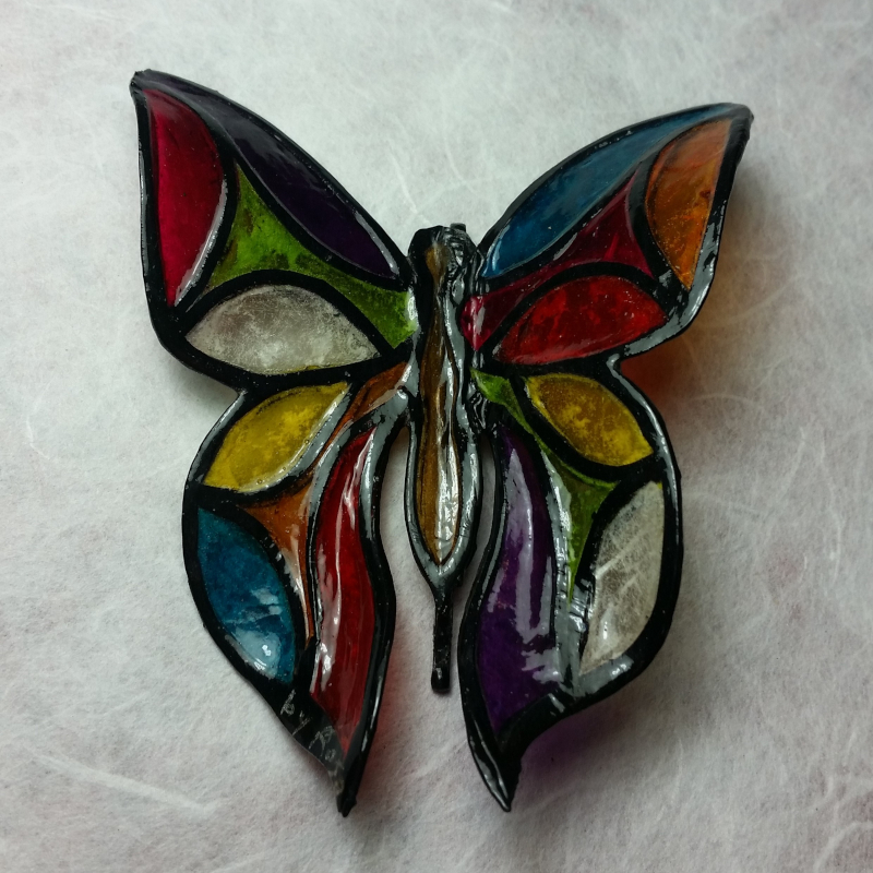 Broche en Patrail Artisanat d'Art Franais.