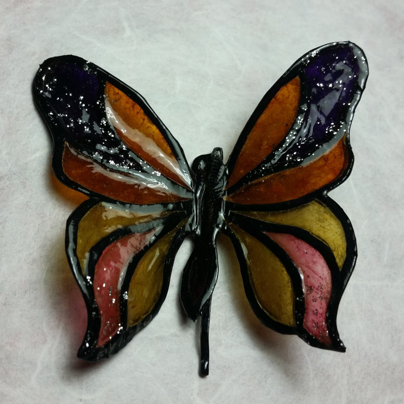 Broche en Patrail Artisanat d'Art Franais.