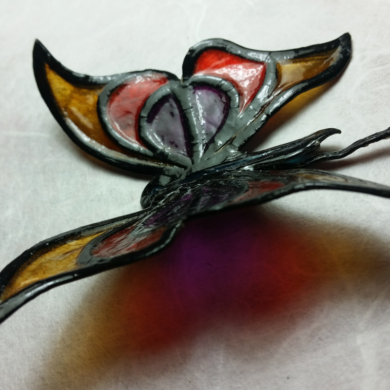 Broche en Patrail Artisanat d'Art Franais.